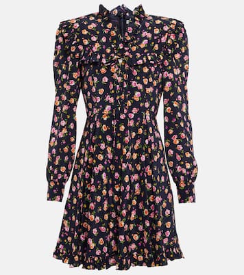 Robe imprimée en soie | Alessandra Rich