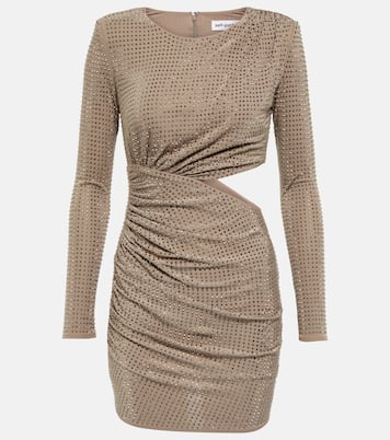 Rhinestone-embellished minidress | Self-Portrait