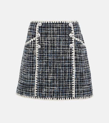 Medford cotton-blend tweed miniskirt | Veronica Beard