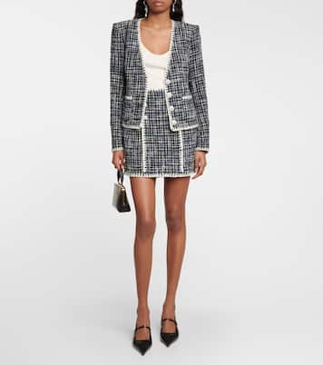Medford cotton-blend tweed miniskirt | Veronica Beard