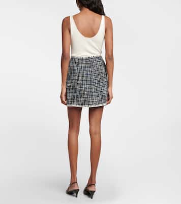 Medford cotton-blend tweed miniskirt | Veronica Beard