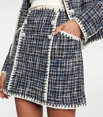Medford cotton-blend tweed miniskirt | Veronica Beard