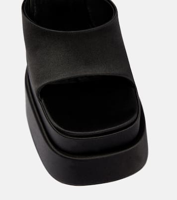 Sandali Medusa Aevitas in raso con plateau | Versace