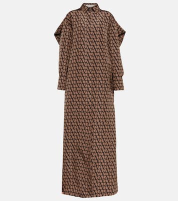 Toile Iconographe printed silk gown | Valentino