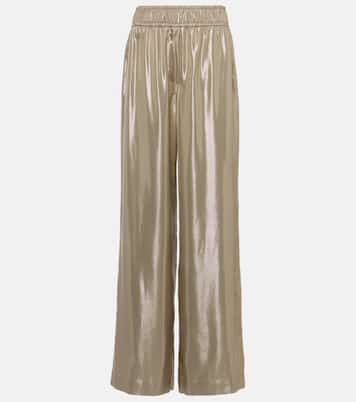 Pantalon ample métallisé | Brunello Cucinelli