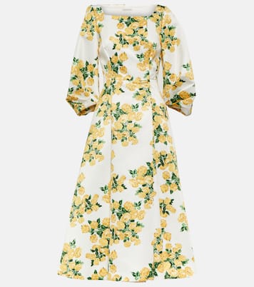 Abito midi Gabby in taffeta e faille | Emilia Wickstead