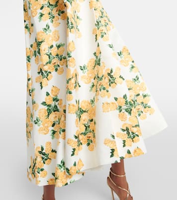 Abito midi Gabby in taffeta e faille | Emilia Wickstead