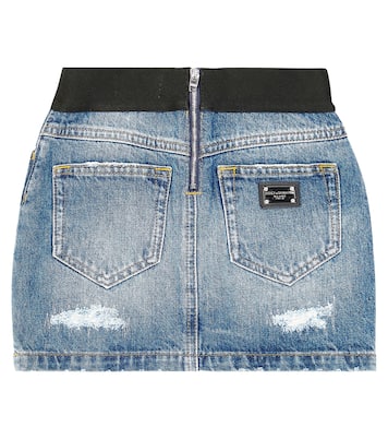 Gonna di jeans con logo | Dolce&Gabbana Kids