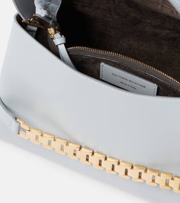 Sac Chain Pouch en cuir embossé | Victoria Beckham
