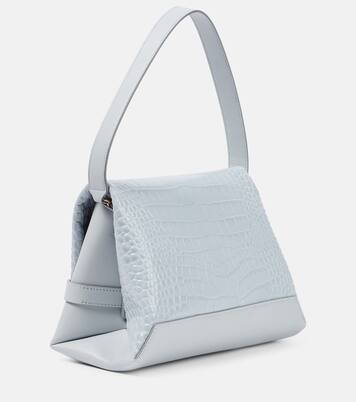 Sac Chain Pouch en cuir embossé | Victoria Beckham
