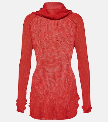 Top de cuello alto de punto acanalado | Victoria Beckham