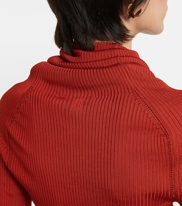 Top de cuello alto de punto acanalado | Victoria Beckham