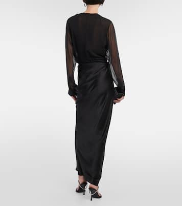 Drifted silk maxi skirt | Christopher Esber
