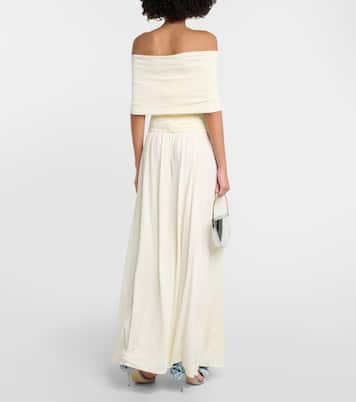 Robe longue à encolure bardot | Magda Butrym