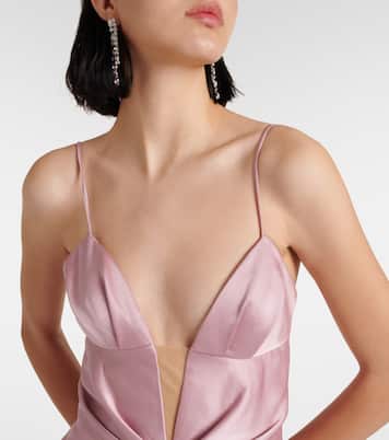 Robe aus Satin | Rasario