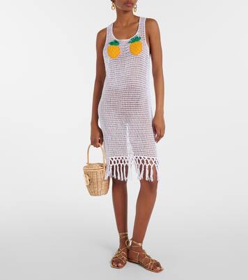 Vestido corto Pineapple Mesh de croché | Anna Kosturova