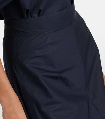Mid-rise cotton maxi skirt  | Plan C