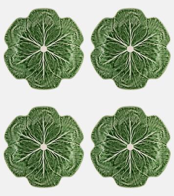 Couve set of 4 ceramic dinner plates | Bordallo Pinheiro