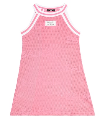 Robe en maille à logo | Balmain Kids