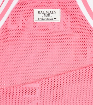 Robe en maille à logo | Balmain Kids
