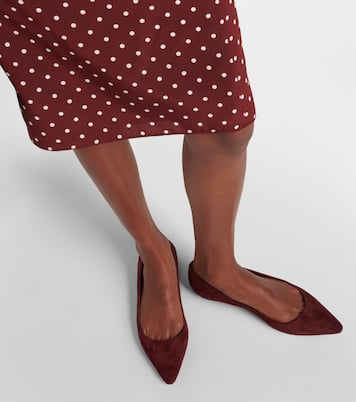 Romy suede ballet flats | Jimmy Choo