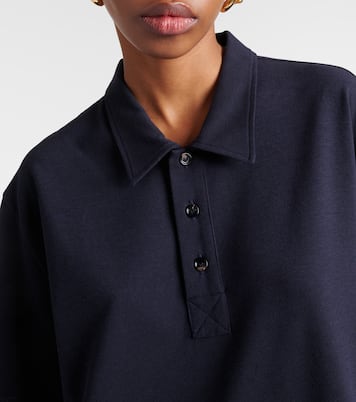 Abito lungo in piqué di misto cotone | Bottega Veneta