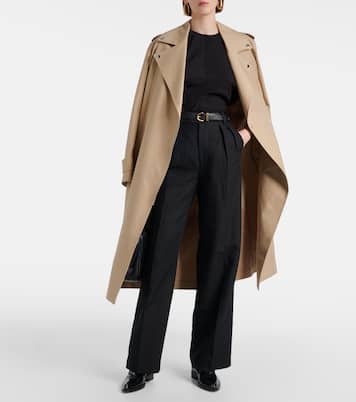Pantalon ample en coton et lin mélangés | 7 For All Mankind