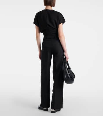 Pantalon ample en coton et lin mélangés | 7 For All Mankind