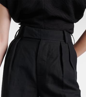 Pantalon ample en coton et lin mélangés | 7 For All Mankind