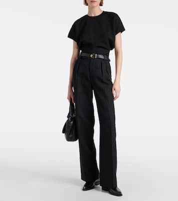 Pantalon ample en coton et lin mélangés | 7 For All Mankind