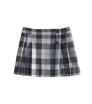 Talissa checked wool skirt | Bonpoint