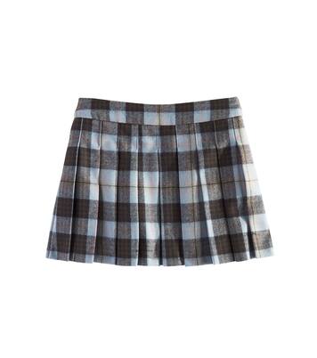 Talissa checked wool skirt | Bonpoint