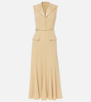 Abito midi in crêpe di raso | Roland Mouret