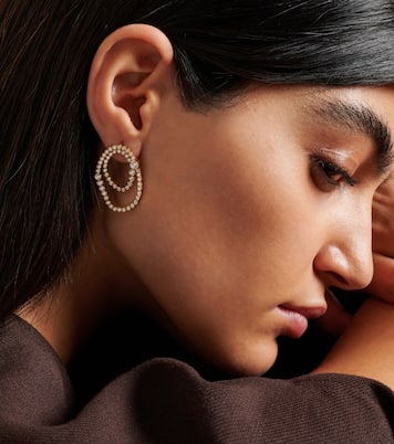 Embrassée de Diamant 18kt gold single earring with diamonds | Sophie Bille Brahe