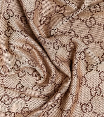 Sciarpa in jacquard di lana GG  | Gucci