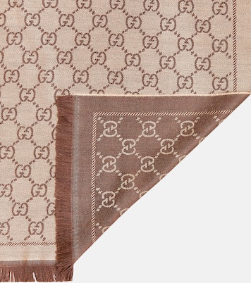 Sciarpa in jacquard di lana GG  | Gucci