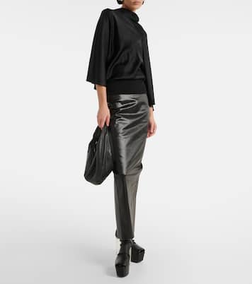 Cylinder draped jersey top | Rick Owens