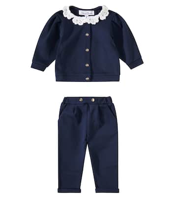Bebé - set de cárdigan y pantalones con encaje | Tartine et Chocolat