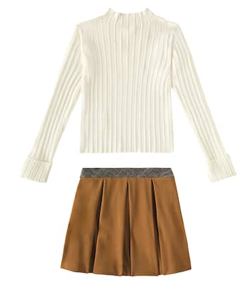 Pullover e gonna a quadri | Patachou