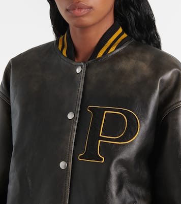 Collegejacke aus Leder | Prada