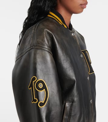 Collegejacke aus Leder | Prada