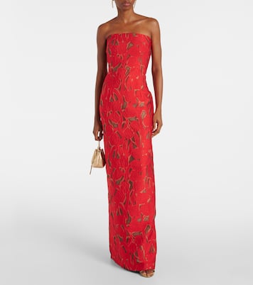 Abito bustier Laelia in jacquard | Emilia Wickstead