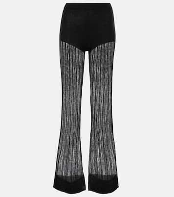 Pantalones flared de piel sintética | Didu