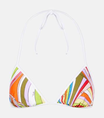 Haut de bikini triangle imprimé | Pucci