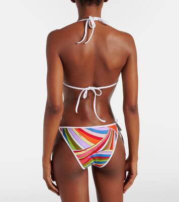 Haut de bikini triangle imprimé | Pucci