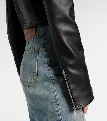 Giacca in pelle cropped | McQueen