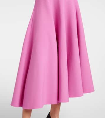 Falda midi de mezcla de lana | Oscar de la Renta