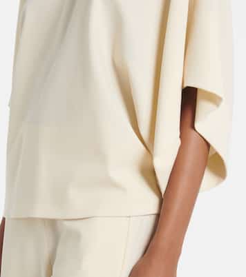 Tenley draped wool-blend crêpe top  | Fforme