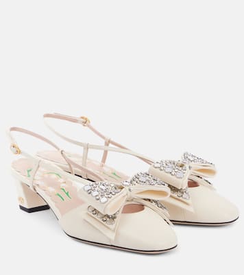 Pumps slingback Bowow 45 con cristalli | Valentino Garavani