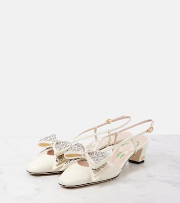 Pumps slingback Bowow 45 con cristalli | Valentino Garavani